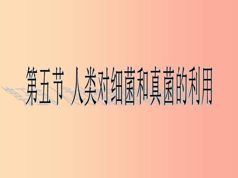 吉林省通化市八年级生物上册 5.4.5人类对细菌和真菌的利用课件 新人教版.ppt_第1页