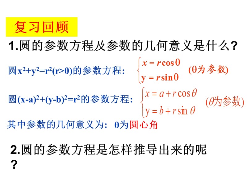 椭圆的参数方程(第一课时).ppt_第2页