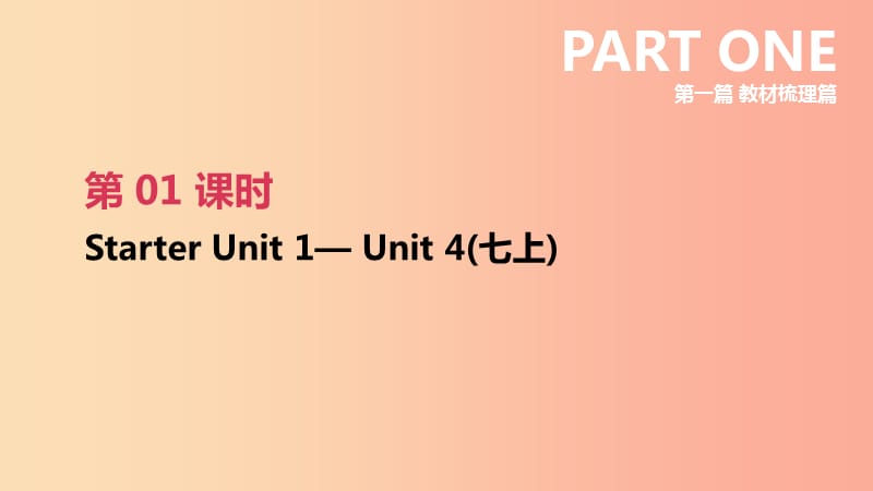 浙江省杭州市2019年中考英语一轮复习 第01课时 Starter Unit 1-4（七上）课件.ppt_第2页