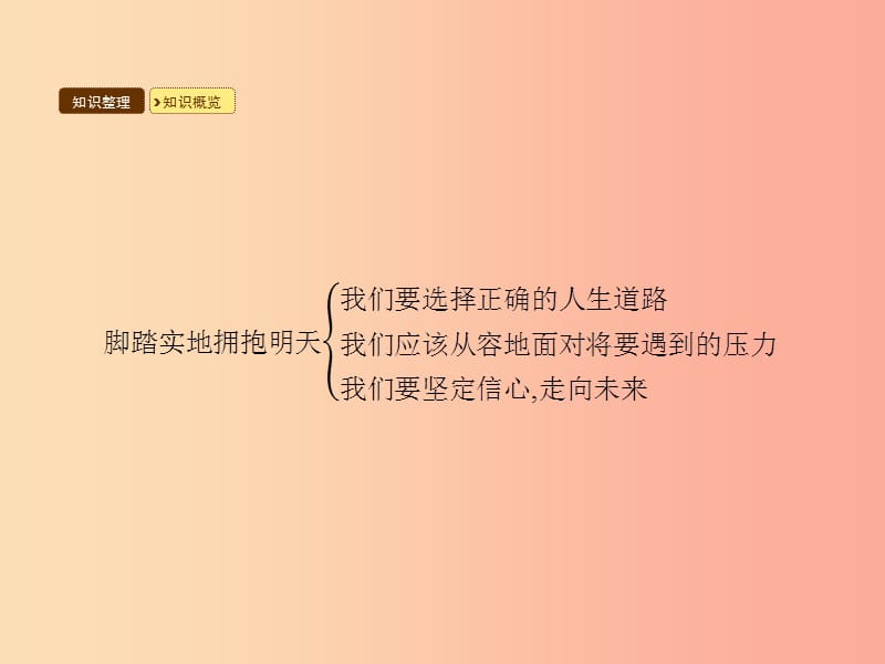 九年级政治全册 第4单元 实现共同理想 第12课 倾力奉献社会 第3站 脚踏实地 拥抱明天课件 北师大版.ppt_第3页