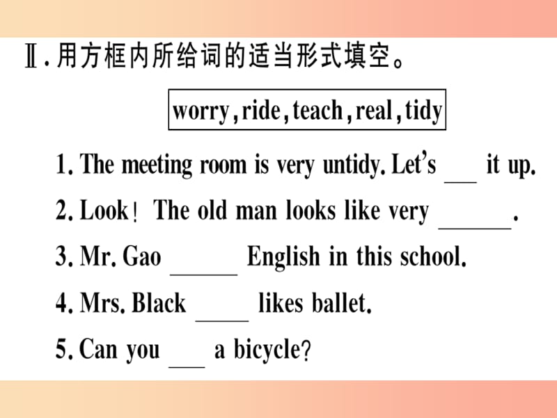 2019春七年级英语下册 Module 2 What can you do Unit 3 Language in use习题课件（新版）外研版.ppt_第3页