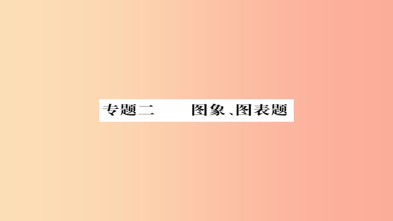 2019年中考化學(xué)總復(fù)習(xí) 第二輪 專題訓(xùn)練 提升能力 專題二 圖像圖表題練習(xí)課件.ppt_第1頁