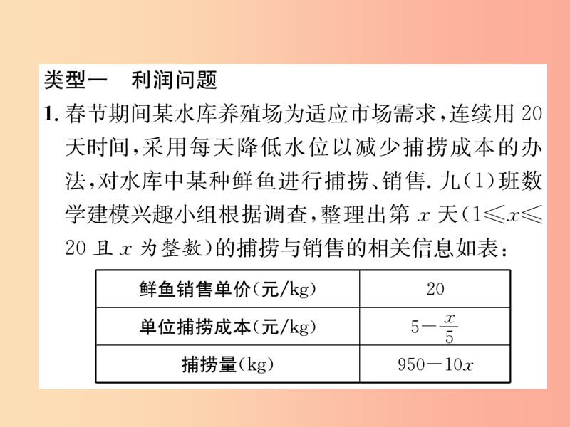 2019秋九年级数学上册专题训练2二次函数与实际问题习题课件新版沪科版.ppt_第2页