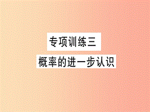 2019春九年級(jí)數(shù)學(xué)下冊(cè) 專項(xiàng)訓(xùn)練三 概率的進(jìn)一步認(rèn)識(shí)習(xí)題講評(píng)課件（新版）北師大版.ppt