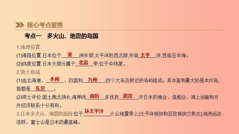 江苏省2019年中考地理一轮复习 七下 第08课时 日本 东南亚课件 新人教版.ppt_第3页