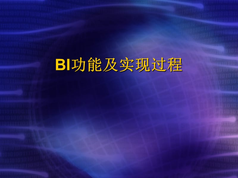 BI功能及实现过程简介.ppt_第1页