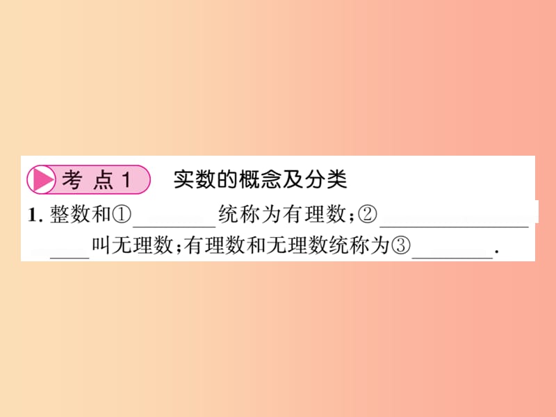 （课标版通用）2019中考数学一轮复习 第1章 数与式 第1节 第1课时习题课件.ppt_第2页