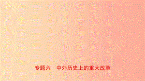 山東省濟(jì)寧市2019年中考?xì)v史專題復(fù)習(xí) 專題六 中外歷史上的重大改革課件.ppt