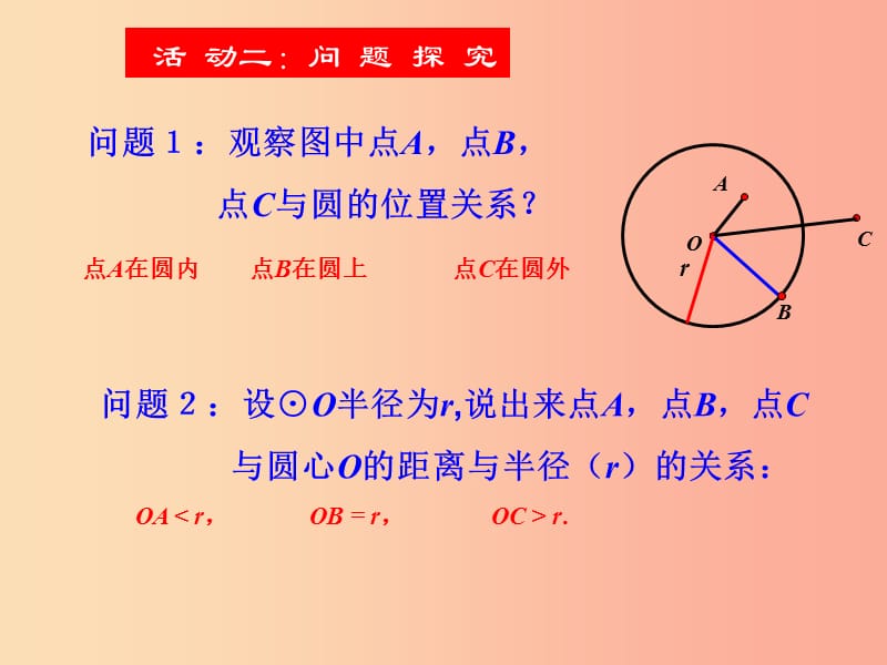 九年级数学上册 第二十四章 圆 24.2 点和圆、直线和圆的位置关系 24.2.1 点和圆的位置关系课件 新人教版.ppt_第3页