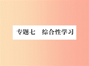 2019年七年級語文上冊 專題7 綜合性學(xué)習(xí)習(xí)題課件 新人教版.ppt