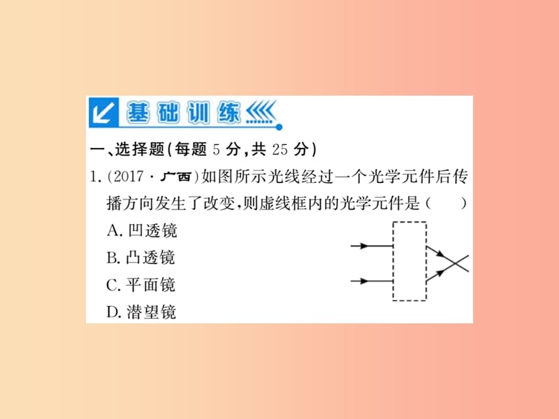 (湖北专用)八年级物理上册进阶测评七习题课件 新人教版.ppt_第2页