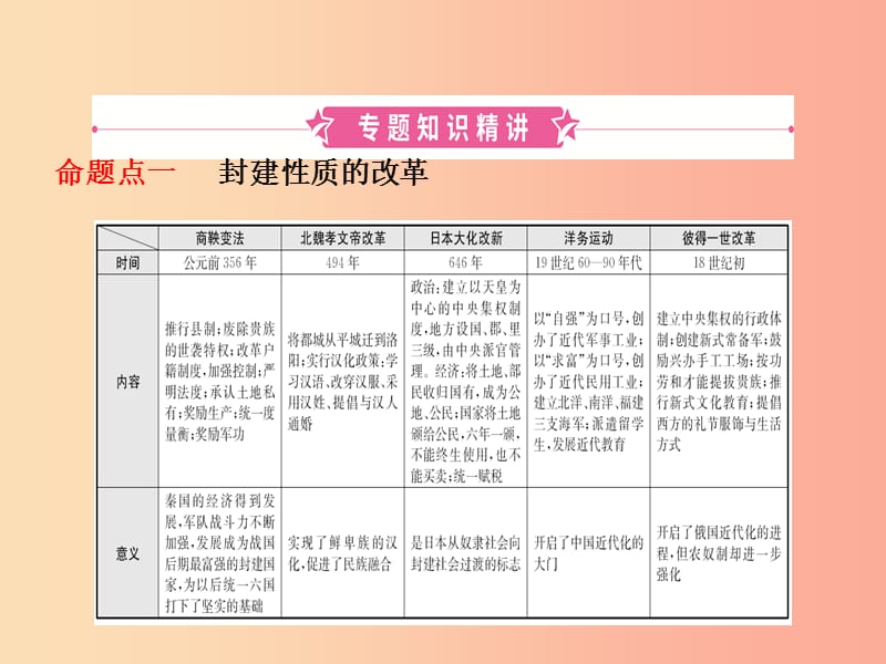 山东省2019年中考历史总复习 专题六 中外历史上的重大改革课件.ppt_第2页