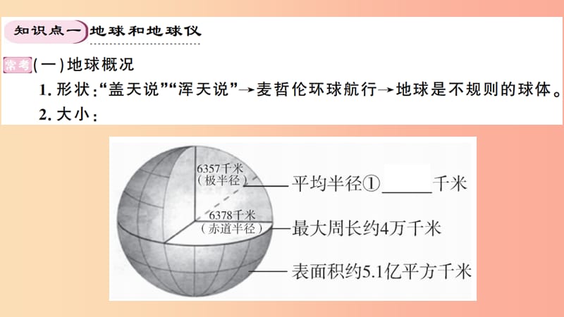 七年级地理上册 期末知识梳理 第二章 地球的面貌习题课件 （新版）湘教版.ppt_第2页