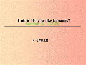 七年級英語上冊 Unit 6 Do you like bananas（第2課時）Section A（Grammar Focus-3c）課件 新人教版.ppt