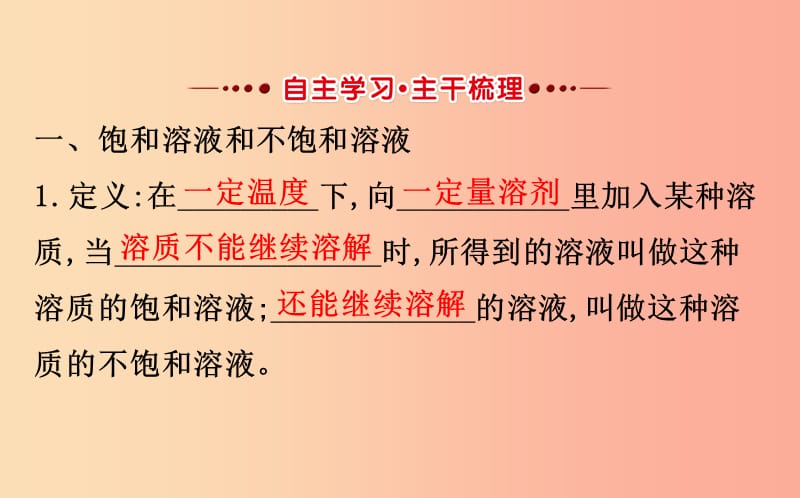 2019版九年级化学下册 第九单元 溶液 9.2 溶解度 9.2.1 饱和溶液教学课件 新人教版.ppt_第2页