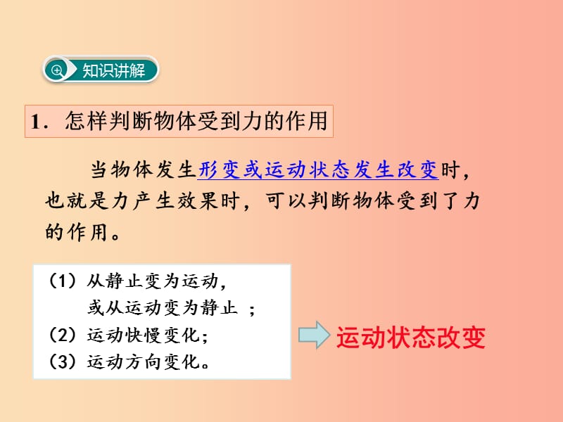 2019年春八年级物理下册 第七章 力小结与复习课件 新人教版.ppt_第3页