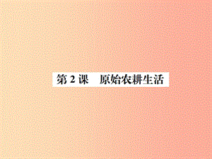 2019年秋七年級歷史上冊 第一單元 史前時期：中國境內(nèi)人類的活動 第2課 原始農(nóng)耕生活課件 新人教版.ppt