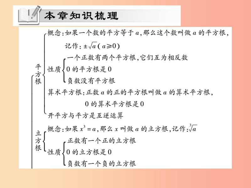 2019秋八年级数学上册第二章实数单元小结与复习习题课件（新版）北师大版.ppt_第2页