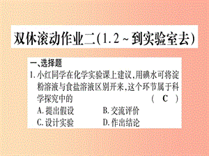 2019年秋九年級(jí)化學(xué)全冊(cè) 雙休滾動(dòng)作業(yè)（2）習(xí)題課件魯教版.ppt