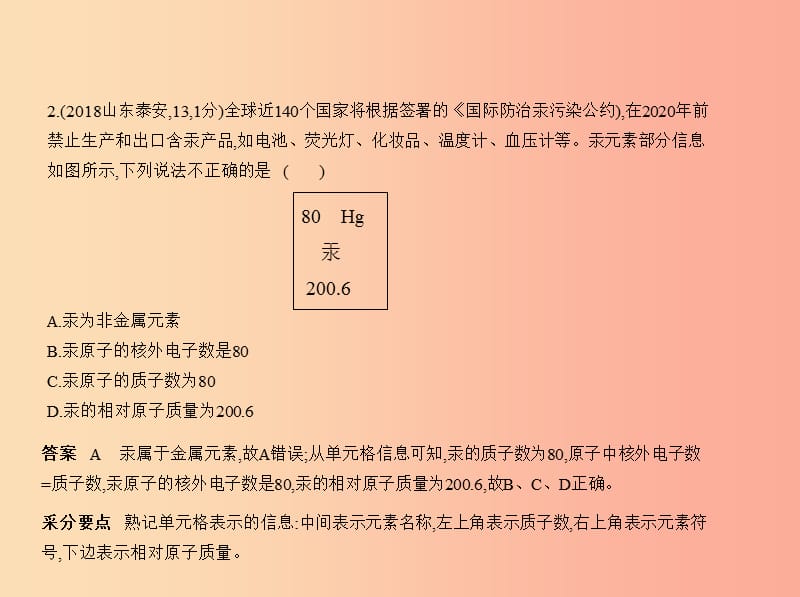 （山东专版）2019年中考化学复习 专题八 物质的组成和分类（试卷部分）课件.ppt_第3页