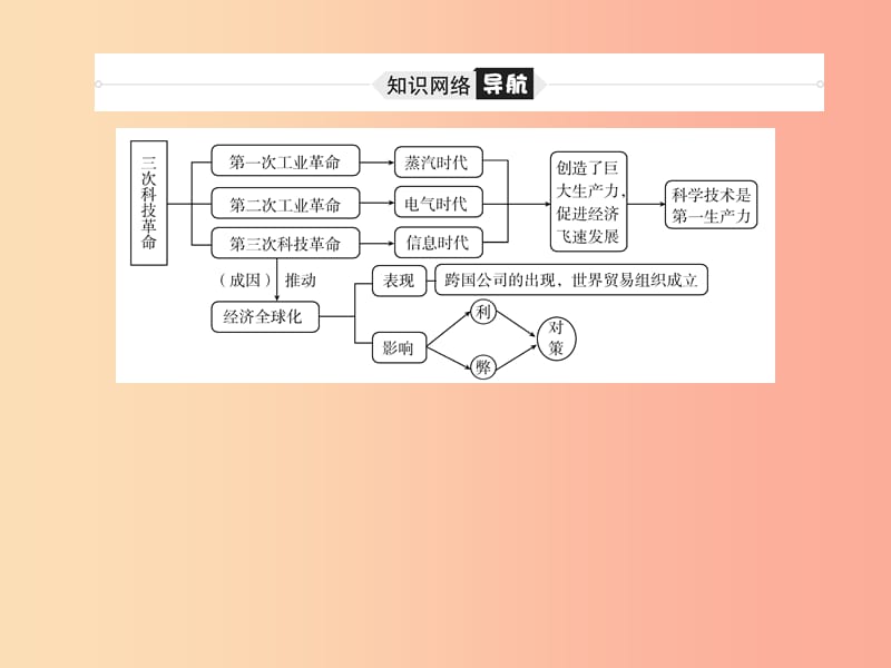 （滨州专版）2019中考历史总复习 第二部分 专题复习 高分保障 专题8 三次科技革命与经济全球化课件.ppt_第3页