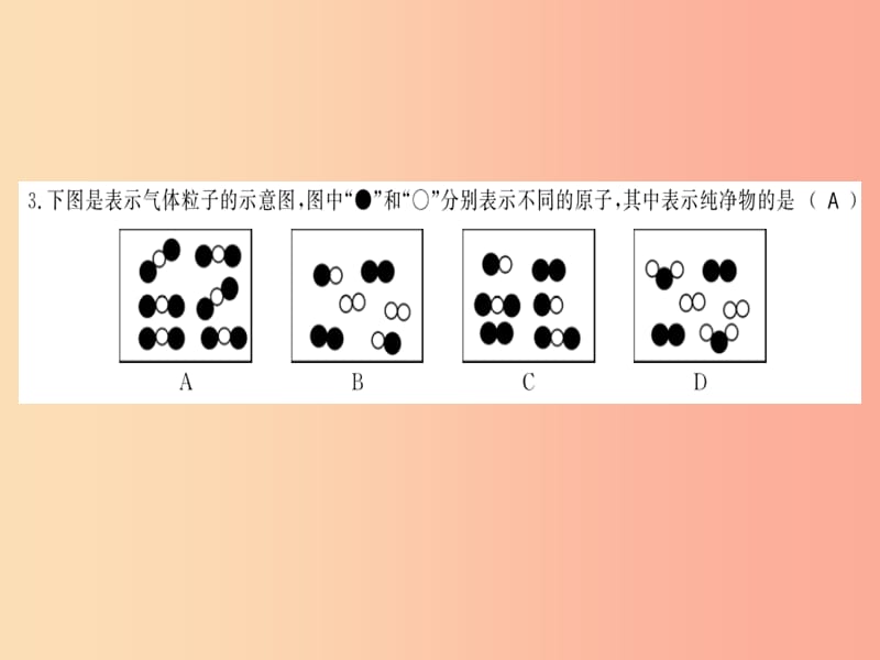 2019秋九年级化学上册 第3章 物质构成的奥秘文化水平测评卷习题课件 沪教版.ppt_第3页