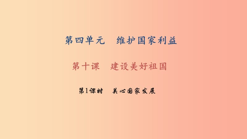 八年级道德与法治上册 第四单元 维护国家利益 第十课 建设美好祖国 第1框 我与社会习题课件 新人教版.ppt_第1页