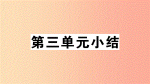 2019九年級道德與法治下冊 第三單元 走向未來的少年小結習題課件 新人教版.ppt