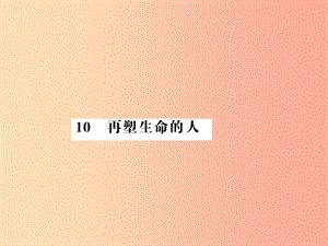 （湖北專版）2019年七年級語文上冊 第三單元 10 再塑生命的人習(xí)題課件 新人教版.ppt