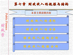 財(cái)政學(xué)(陳共)第七章財(cái)政收入的規(guī)模與結(jié)構(gòu).ppt