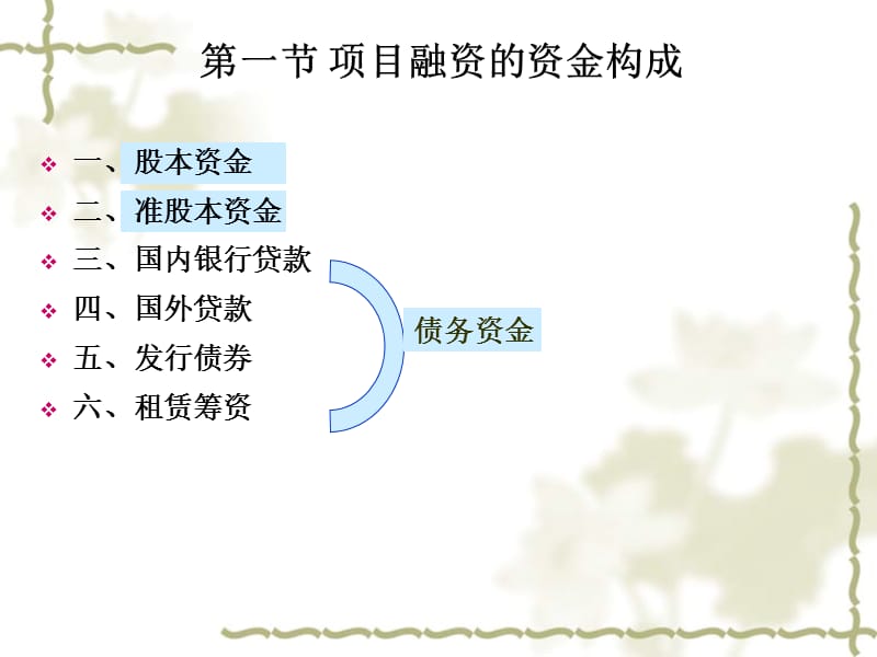 项目融资的资金来源(资金结构).ppt_第2页