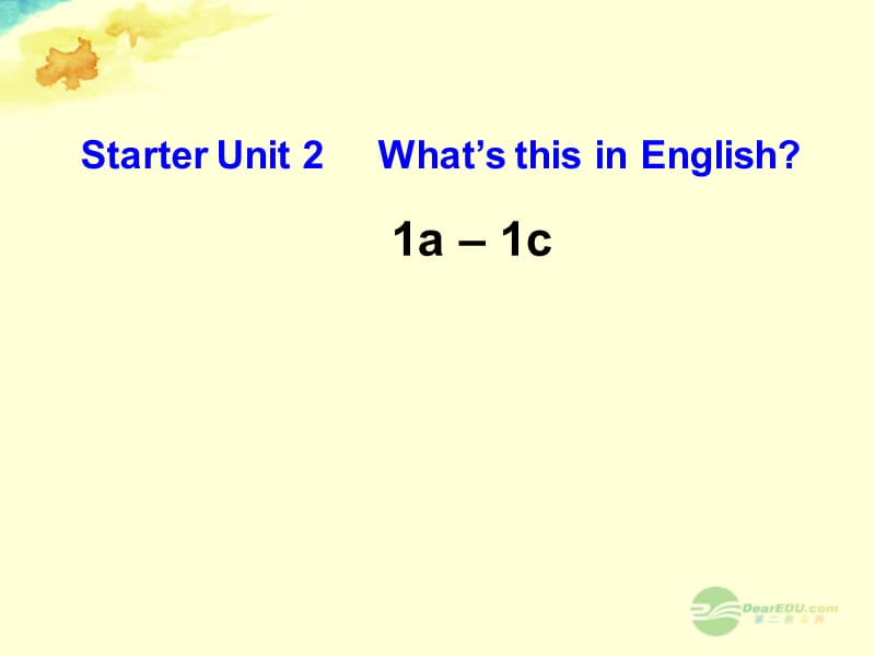 七年级上册英语starterunit2(1a-1c).ppt_第1页