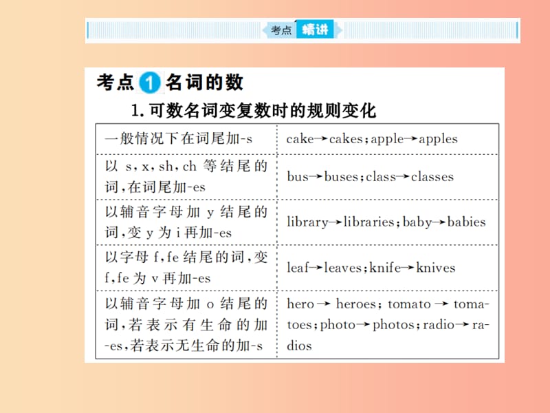 山东省2019年中考英语总复习第二部分专项语法高效突破专项1名词课件.ppt_第2页