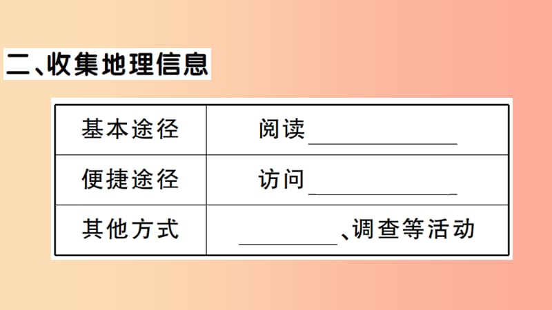 七年级地理上册第一章第二节我们怎样学地理第2课时习题课件新版湘教版.ppt_第3页