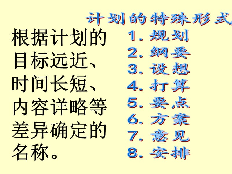 《计划的不同名称》PPT课件.ppt_第1页