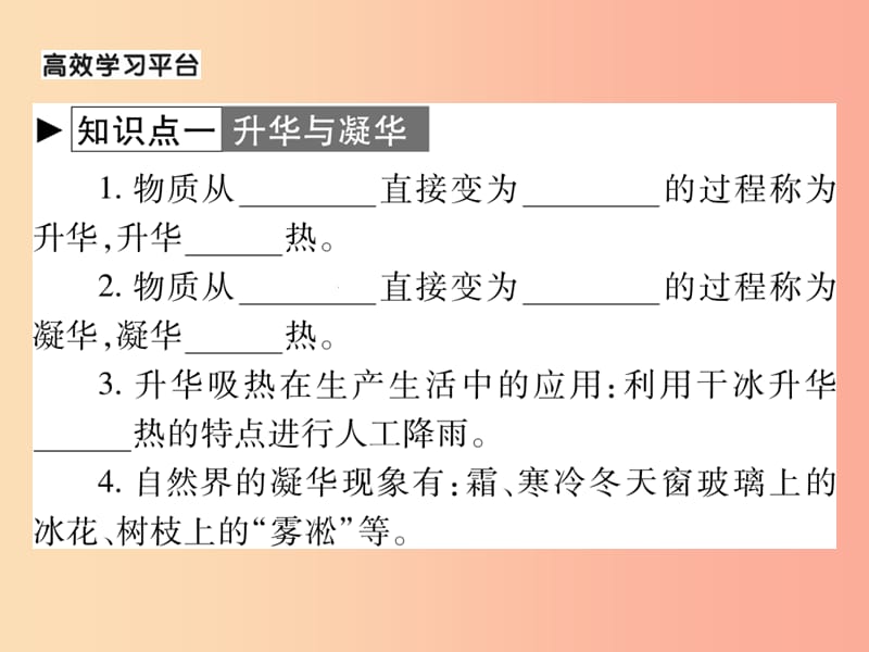 2019秋九年级物理全册第十二章第四节升华与凝华习题课件新版沪科版.ppt_第2页