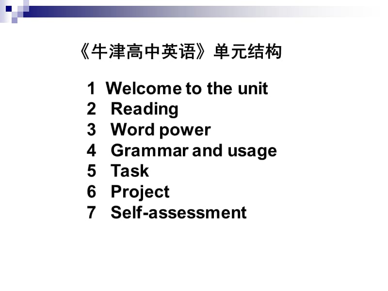 《牛津高中英语》单元各板块修订2010情况.ppt_第2页