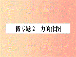 2019春八年級(jí)物理下冊(cè) 微專(zhuān)題2 力的作圖習(xí)題課件 新人教版.ppt