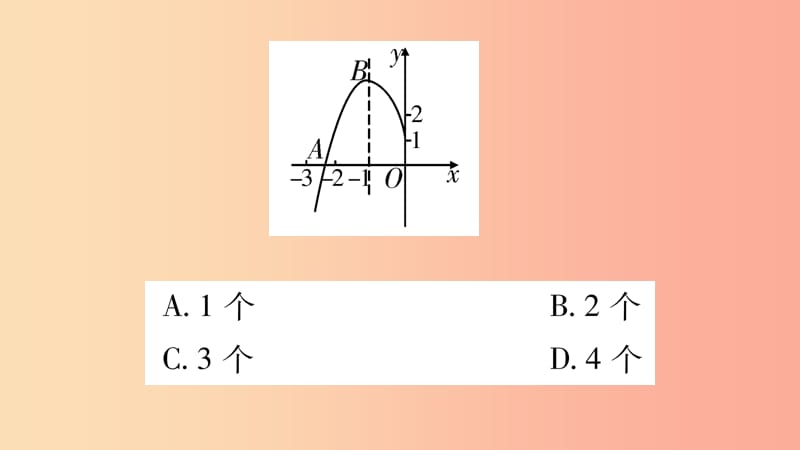 九年级数学下册小专题三二次函数图象信息题归类作业课件新版华东师大版.ppt_第3页