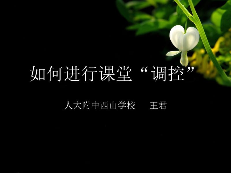 课堂调控(区青年教师培训).ppt_第1页