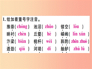 （河北專(zhuān)用）2019年八年級(jí)語(yǔ)文上冊(cè) 第五單元復(fù)習(xí)習(xí)題課件 新人教版.ppt