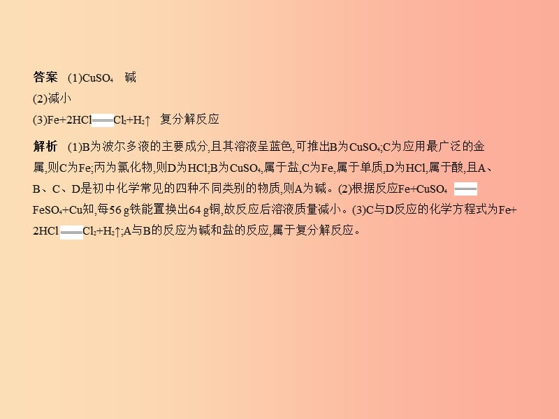 （广西专用）2019年中考化学复习 专题十六 推断题（试卷部分）课件.ppt_第3页