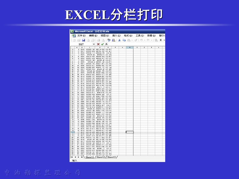 EXCEL分栏打印方法.ppt_第3页