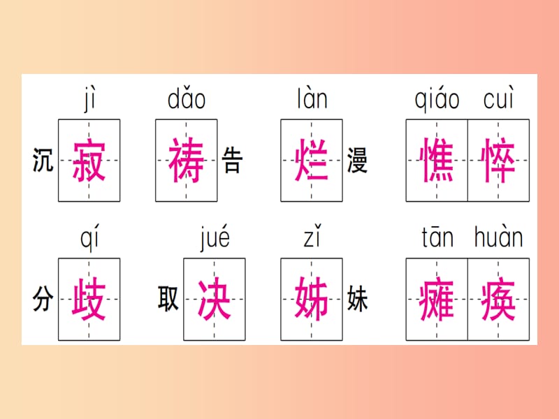 （通用版）2019年七年级语文上册 第二单元复习习题课件 新人教版.ppt_第3页