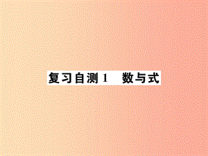 九年級數(shù)學(xué)下冊 復(fù)習(xí)自測1 數(shù)與式習(xí)題課件 新人教版.ppt