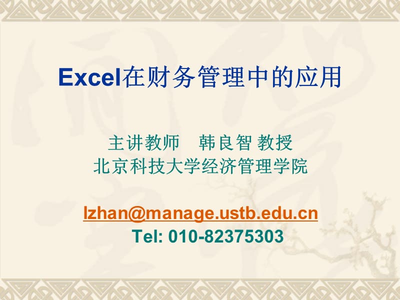 Excel在财务管理中的应用.ppt_第1页