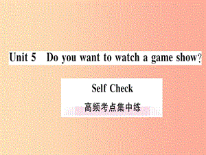 （通用版）2019秋八年級(jí)英語(yǔ)上冊(cè) Unit 5 Do you want to watch a game show高頻考點(diǎn)集中練新人教 新目標(biāo)版.ppt