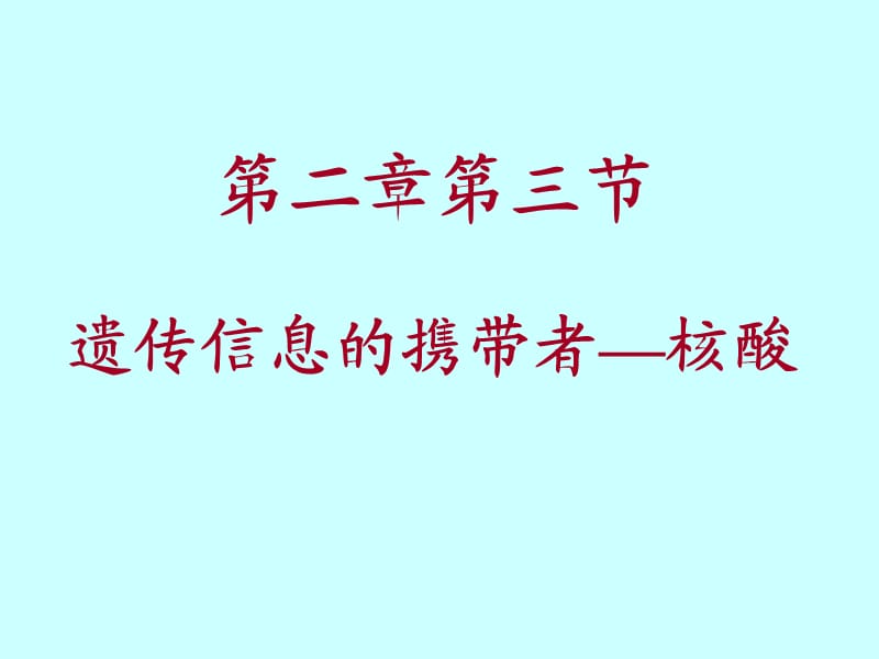 遗传信息的传递者课件.ppt_第1页