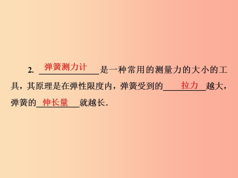 2019年八年级物理全册 第六章 第3节 弹力与弹簧测力计课件（新版）沪科版.ppt_第3页