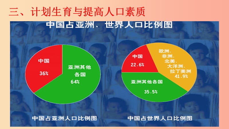 九年级道德与法治上册 第三单元 生态文明 社会和谐 3.1 走可持续发展道路 第3框 计划生育与提高人口素质.ppt_第1页